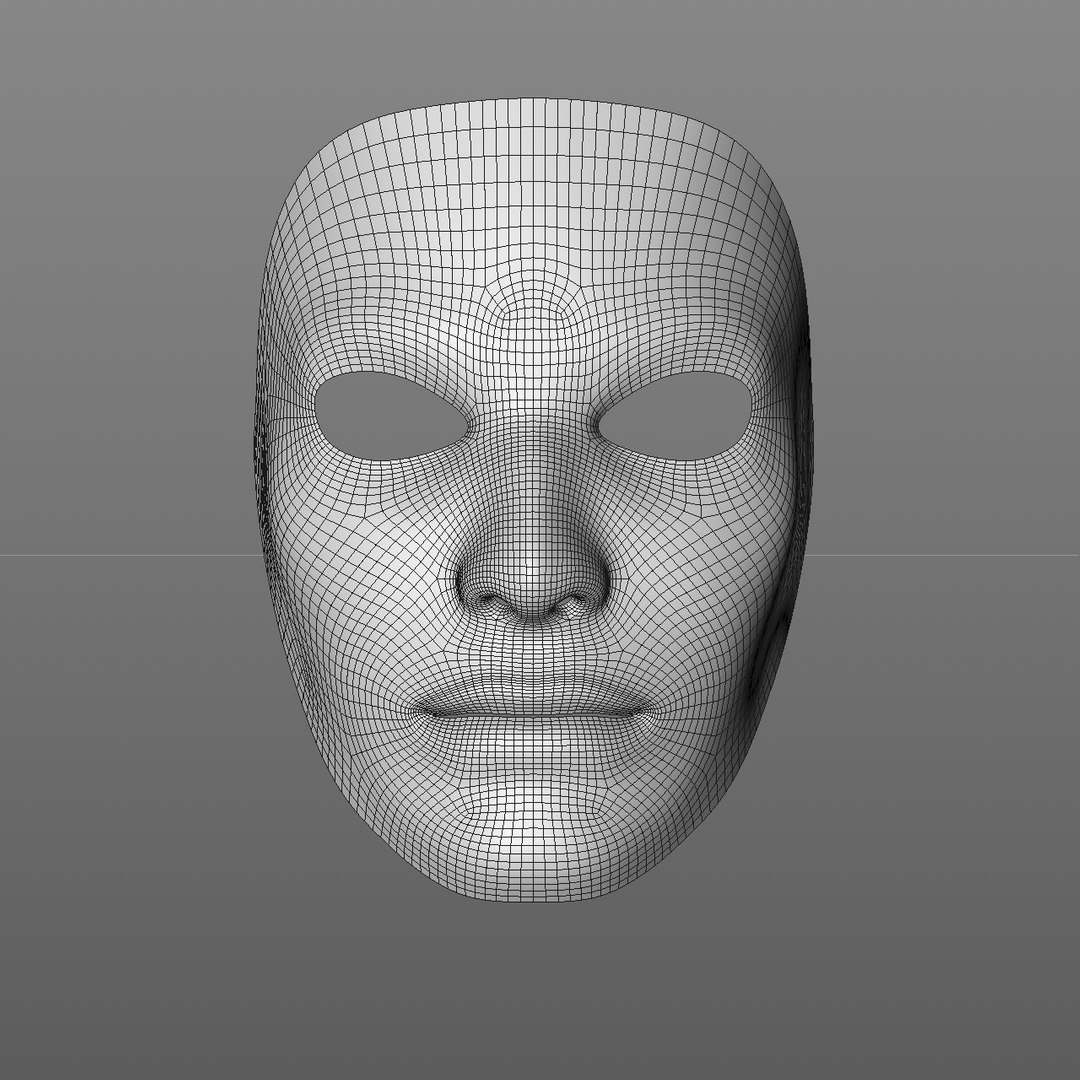 White Masks 3D Model - TurboSquid 1463702