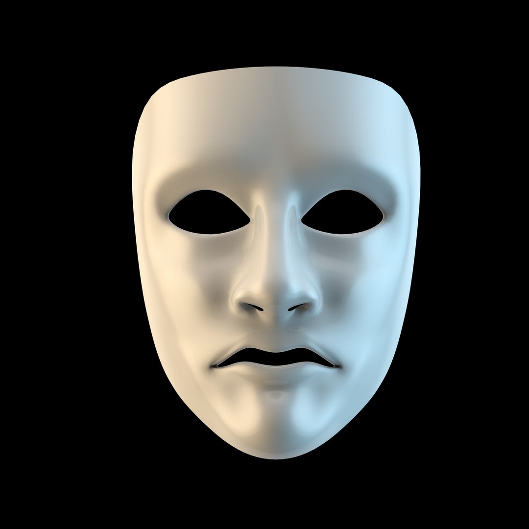 White Masks 3D Model - TurboSquid 1463702