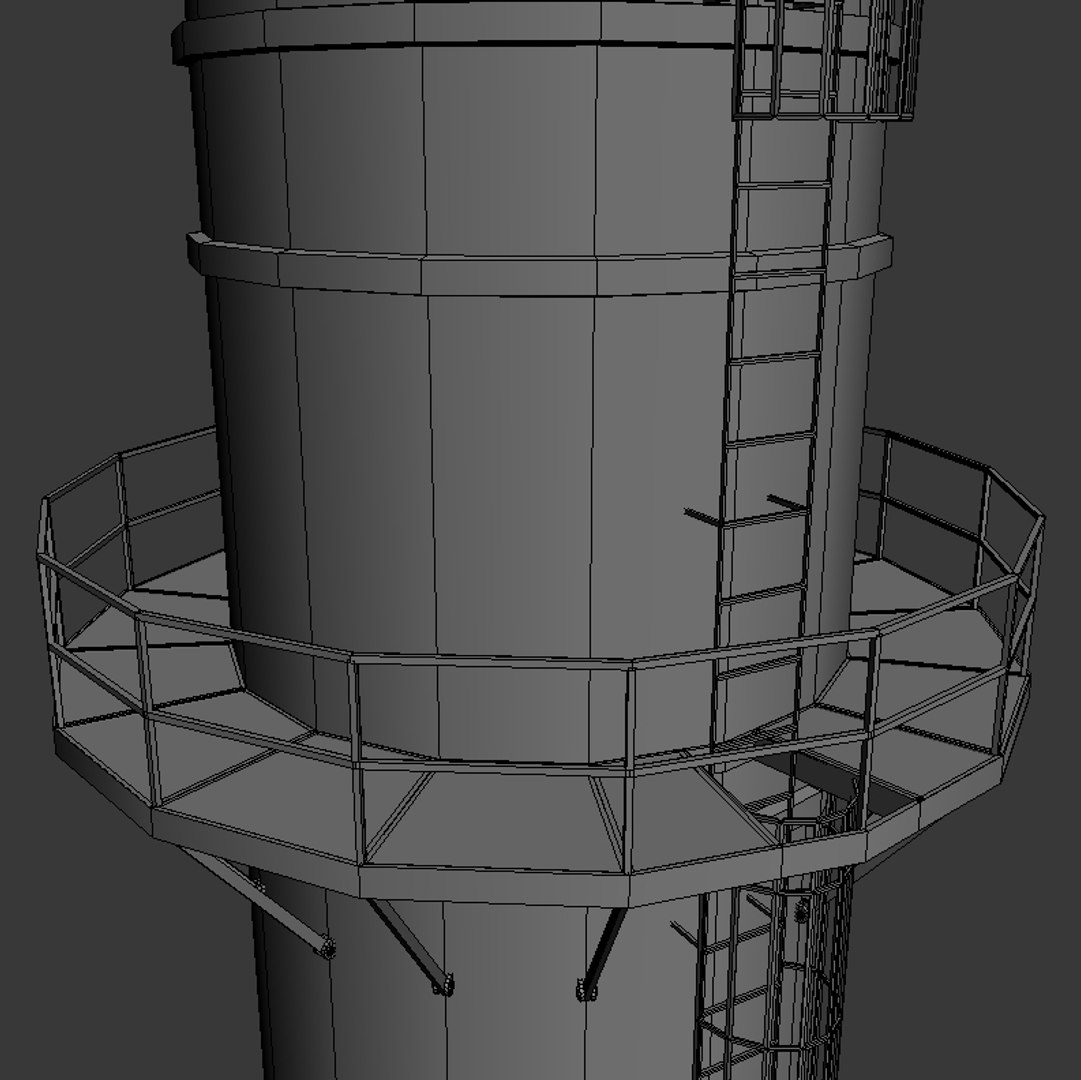 Factory Chimney 3d Max