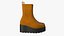 Lederstiefel Damen Gelb