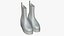 Lederstiefel Damen Gelb