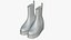 Lederstiefel Damen Gelb