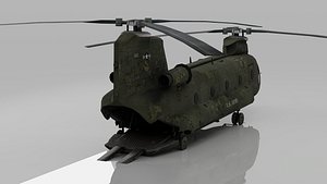 CH47 Chinook Style Transport Helicopter