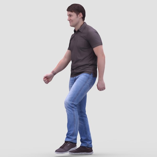 3d model human casual man