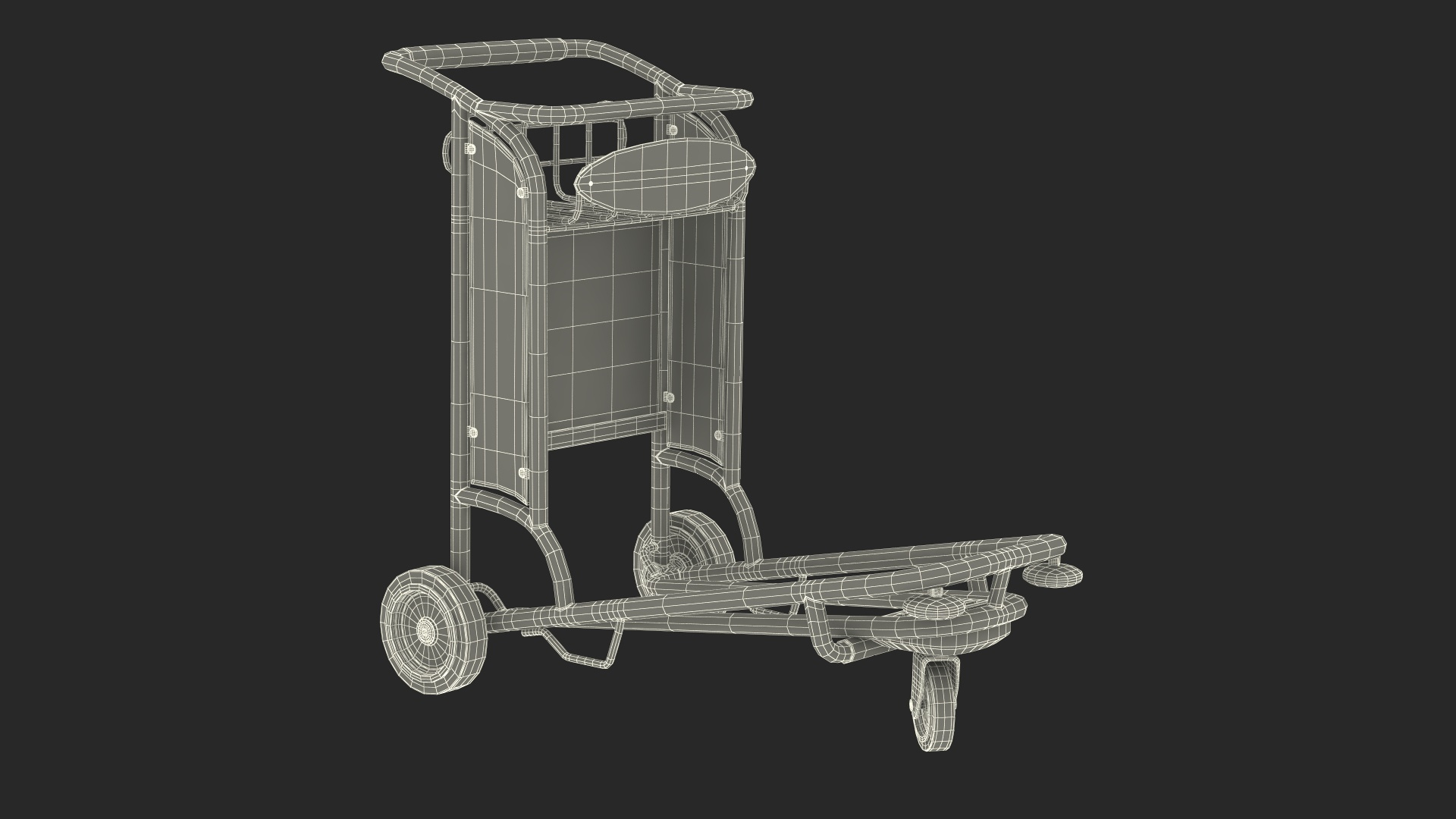 Smartecarte Airport Luggage Cart 3D Model TurboSquid 2111018
