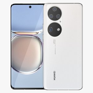 3D Huawei P50 Pro Pearl White