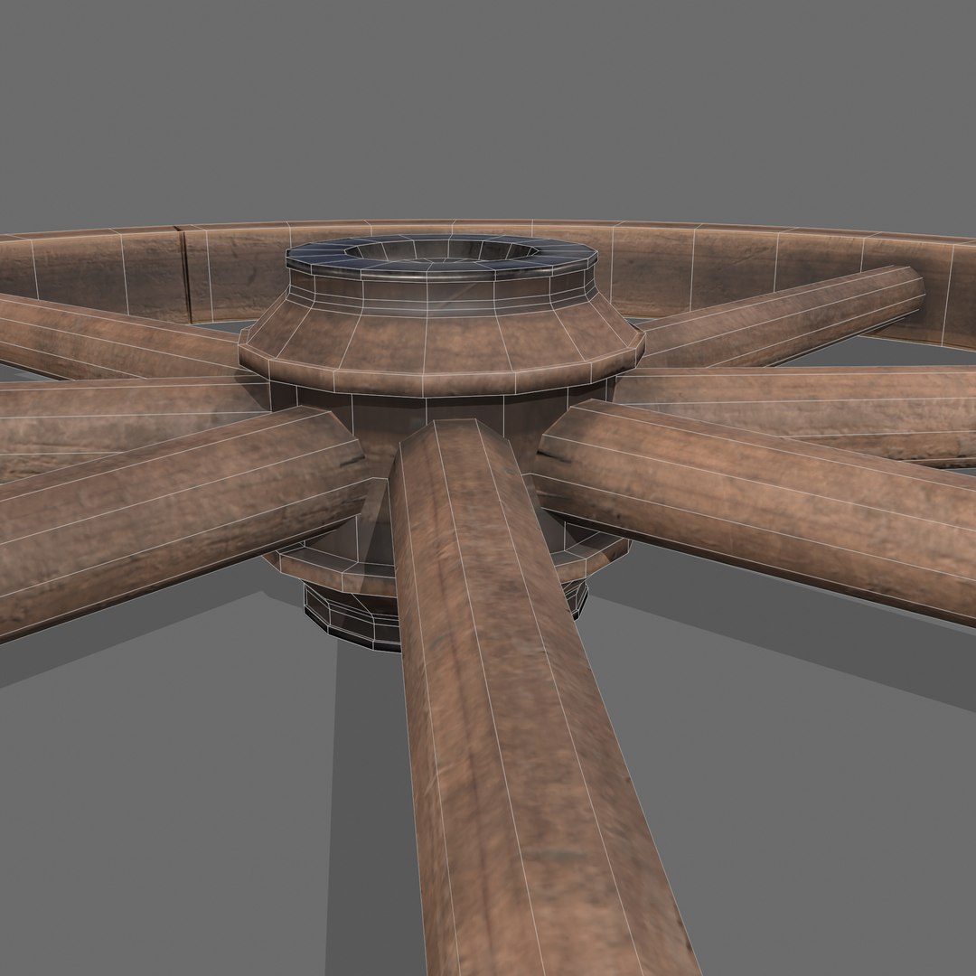 style wagon wheel 3D https://p.turbosquid.com/ts-thumb/GL/ikbam5/Kq/k/png/1616831597/1920x1080/fit_q87/a4f867be8f82036615b9f38e9f7adc08af72cce7/k.jpg