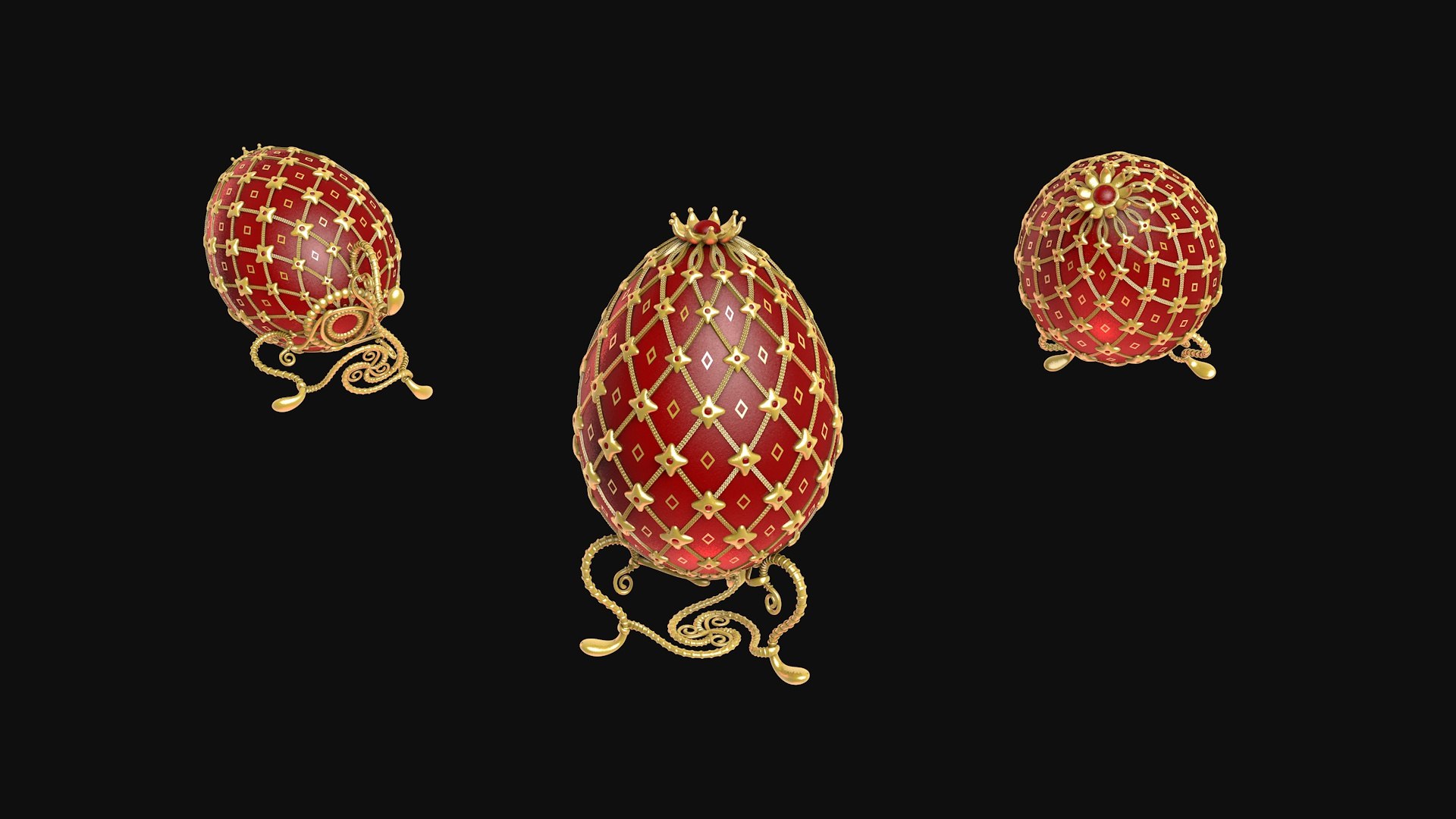 Egg FABERGE R10 3D Model - TurboSquid 2345293