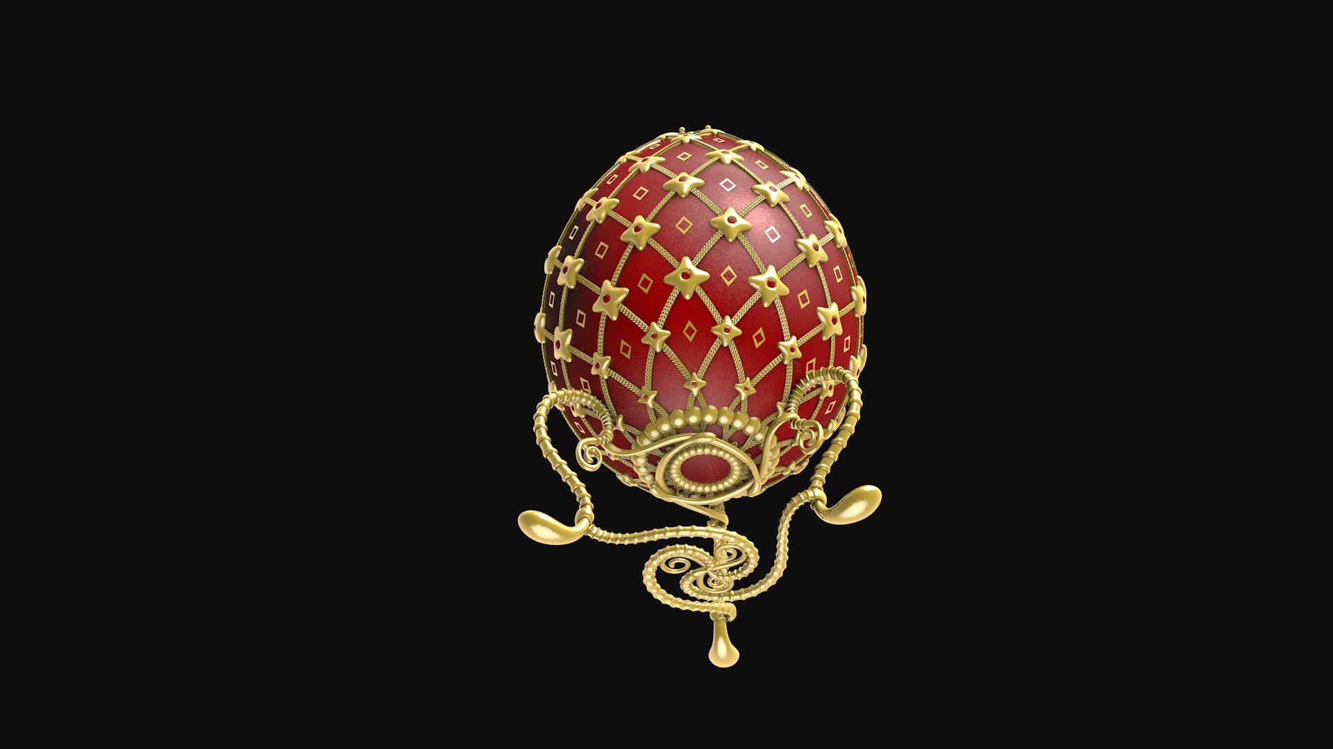Egg FABERGE R10 3D Model - TurboSquid 2345293