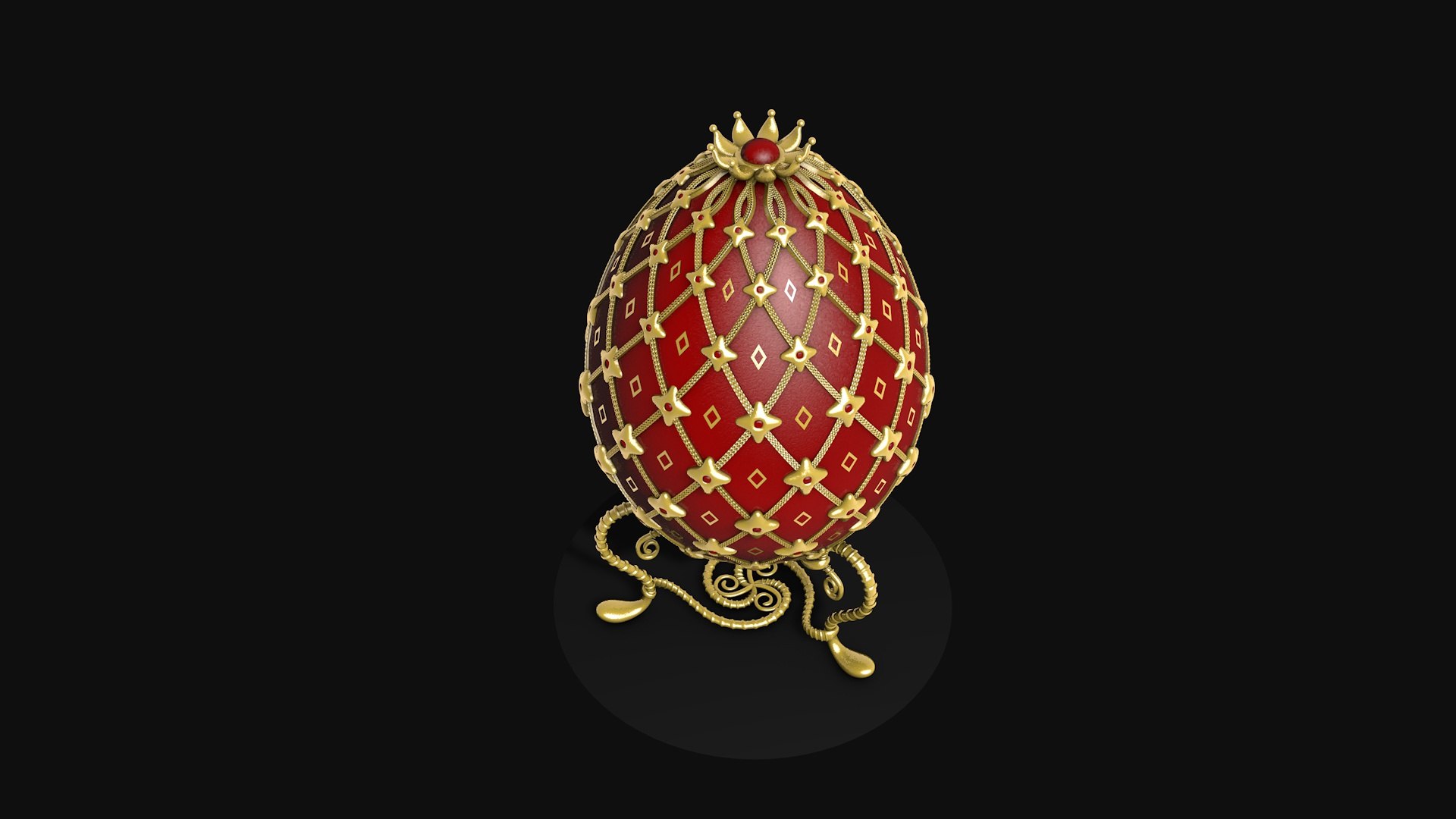 Egg FABERGE R10 3D Model - TurboSquid 2345293