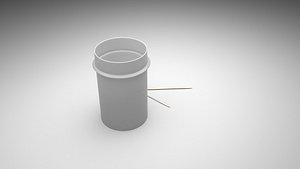Toothpicks With Toothpick Case 3D