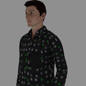 3D character male rigged