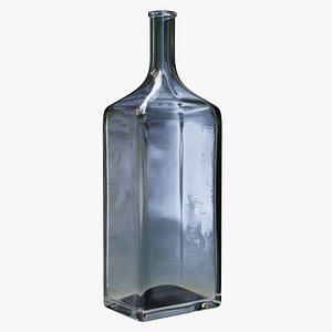 big bottle rough glass 3D model
