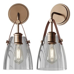 3D model Glass and Leather