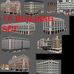 3D london building set