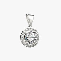 Halo diamond pendant