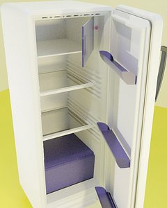 Refrigerator detail model 3D model