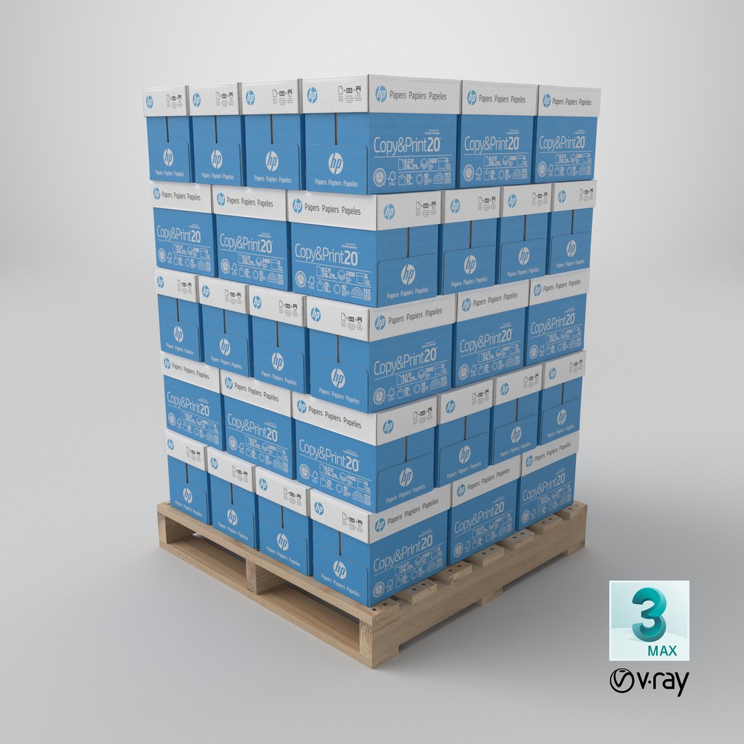 HP Copy Paper Boxes on Wooden Pallet 3D model https://p.turbosquid.com/ts-thumb/GM/FWO4eX/Cv/stemcell_max_vray_render/png/1791395714/1920x1080/fit_q87/674f45047e4282e5f4b8976037a646e5f69cfb06/stemcell_max_vray_render.jpg