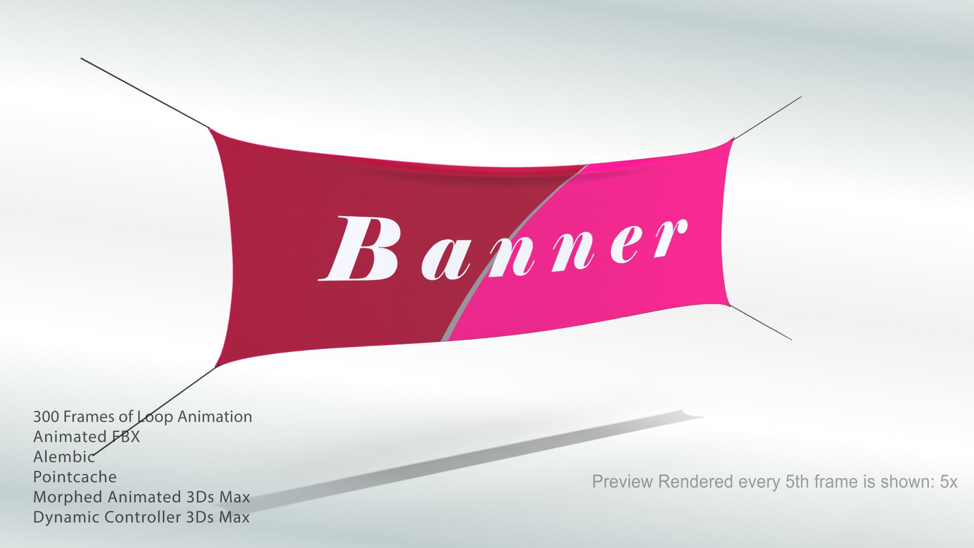 3D hanging banner - TurboSquid 1688630