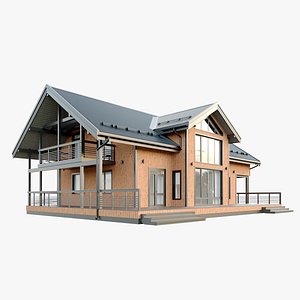 Cottage house R304 3D