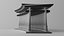 Dibujos animados japoneses Kyoto Fushimi Inari-Taisha Shrine Torii Gate