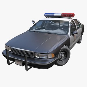 90s generic police PBR 3D