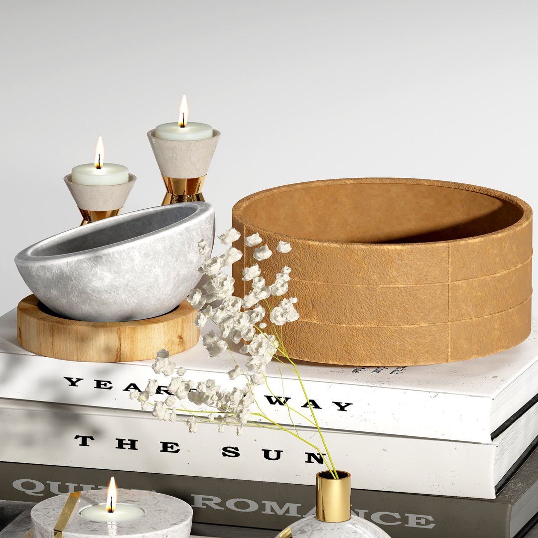 Decorative Set 02 3D Model - TurboSquid 2255534