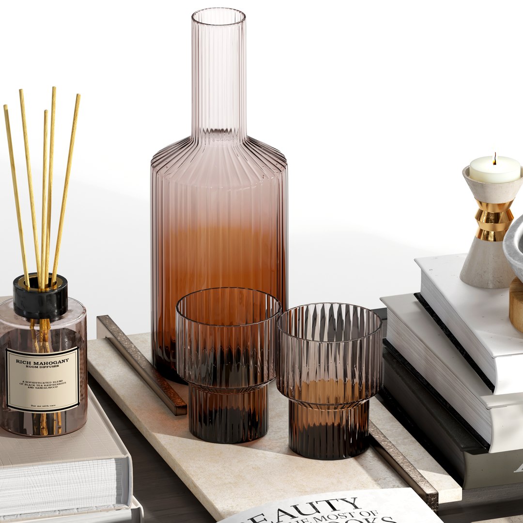 Decorative Set 02 3D Model - TurboSquid 2255534