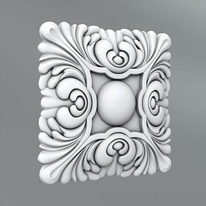 classical decoration 3d max
