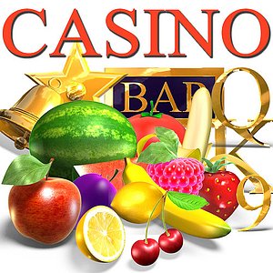 casino game symbols set