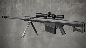 Barrett 82 Sniper Rifle 3D model