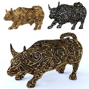 bull figure 3d model