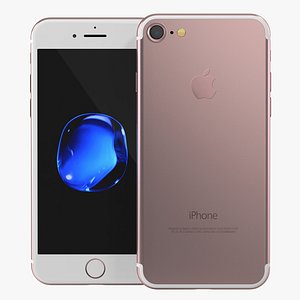 iphone 7 rose gold 3d model