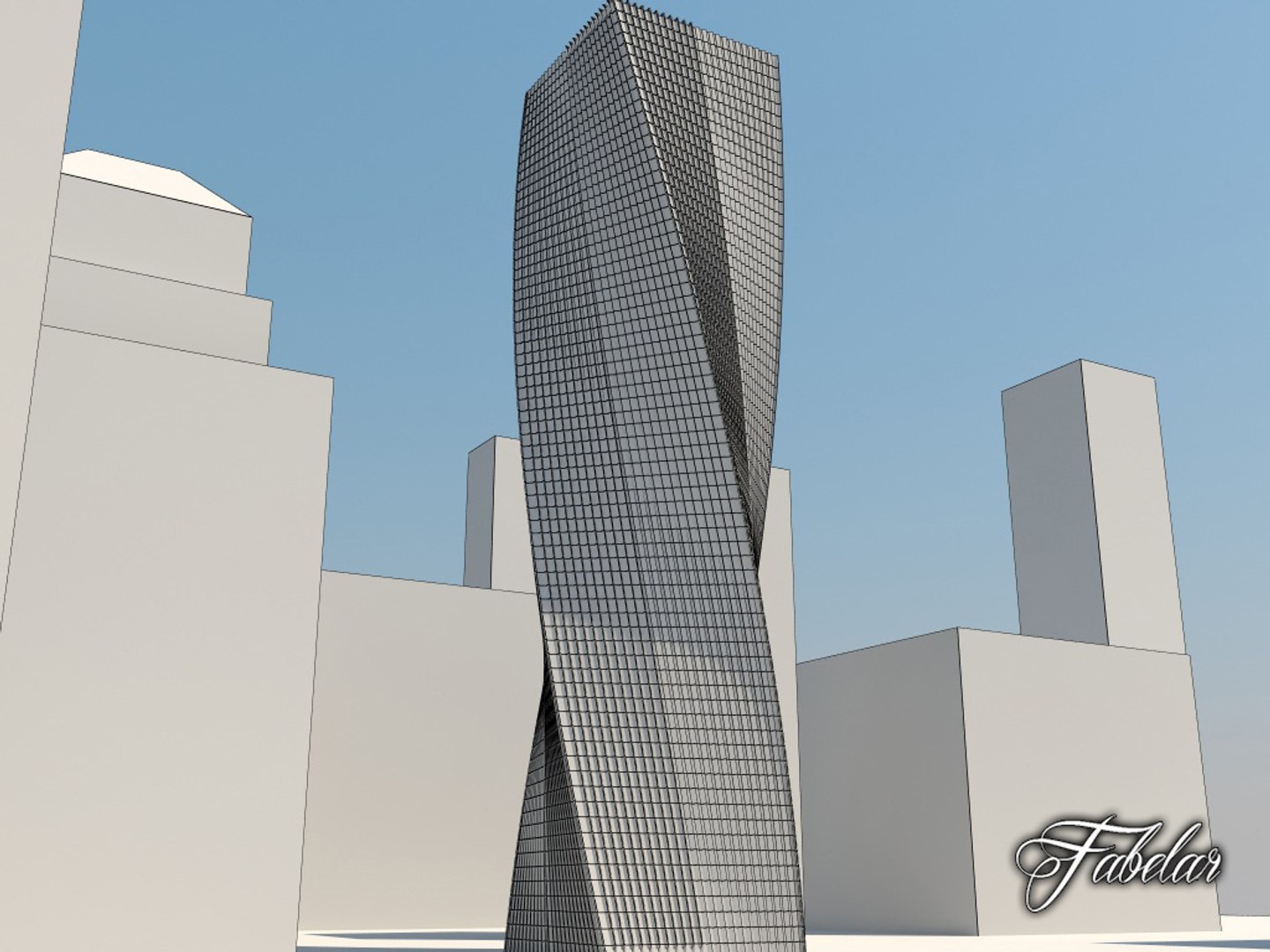 3d Model Skyscraper Modular Mentalray