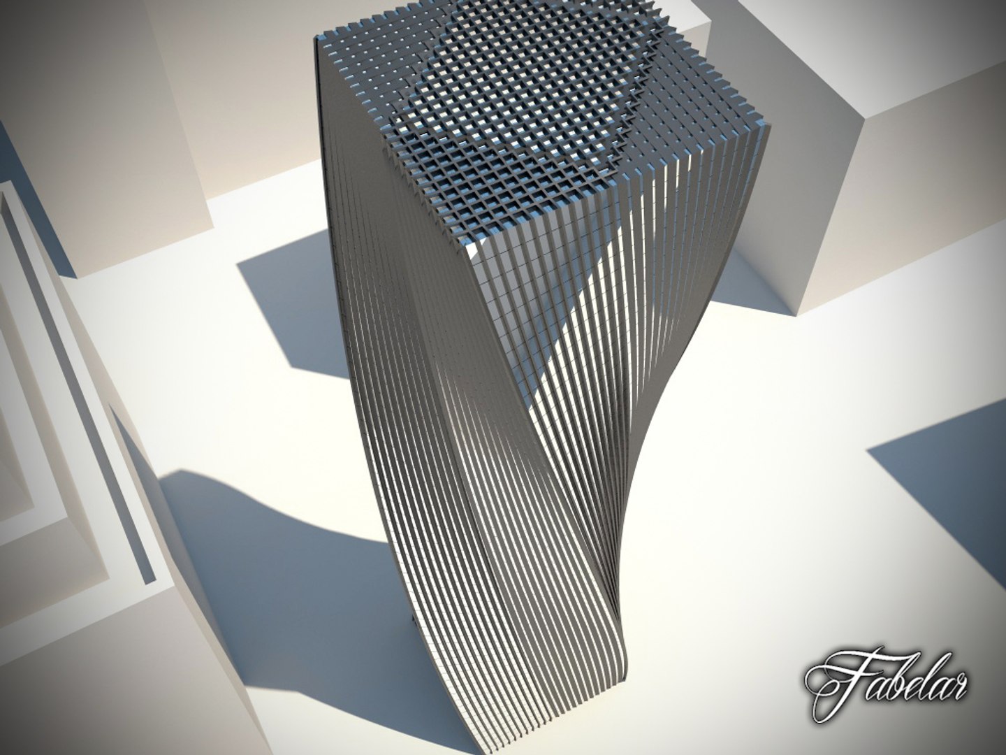 3d Model Skyscraper Modular Mentalray