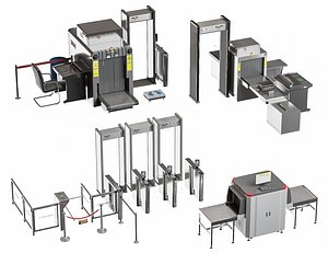 X Ray Machine Airport Security Checkpoint Baggage Scanner Luggage Door