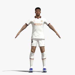 3D T-Pose Rodrigo Manchester City 23-24