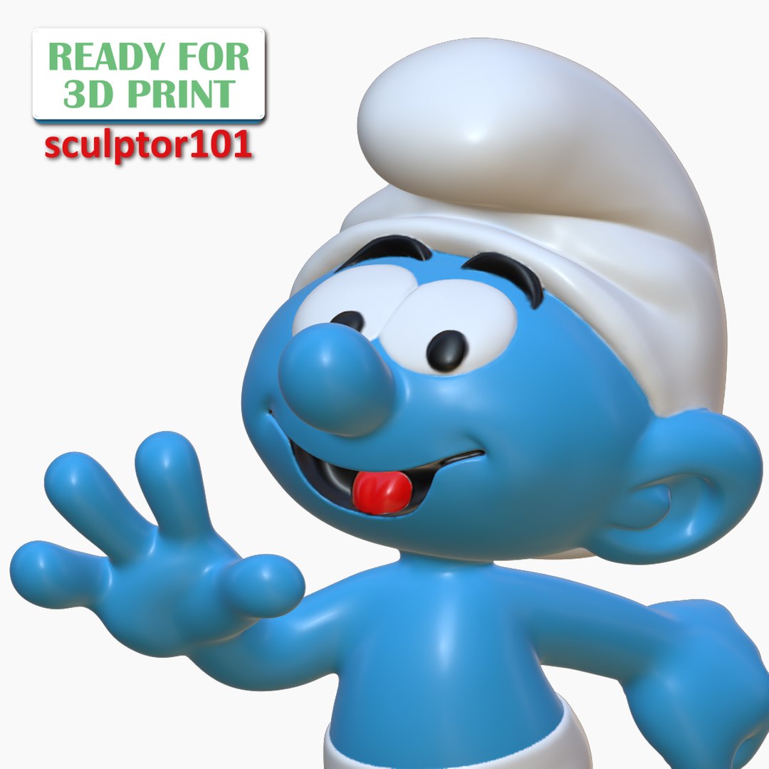 The Smurfs printable- Smurf 3D model - TurboSquid 2050907