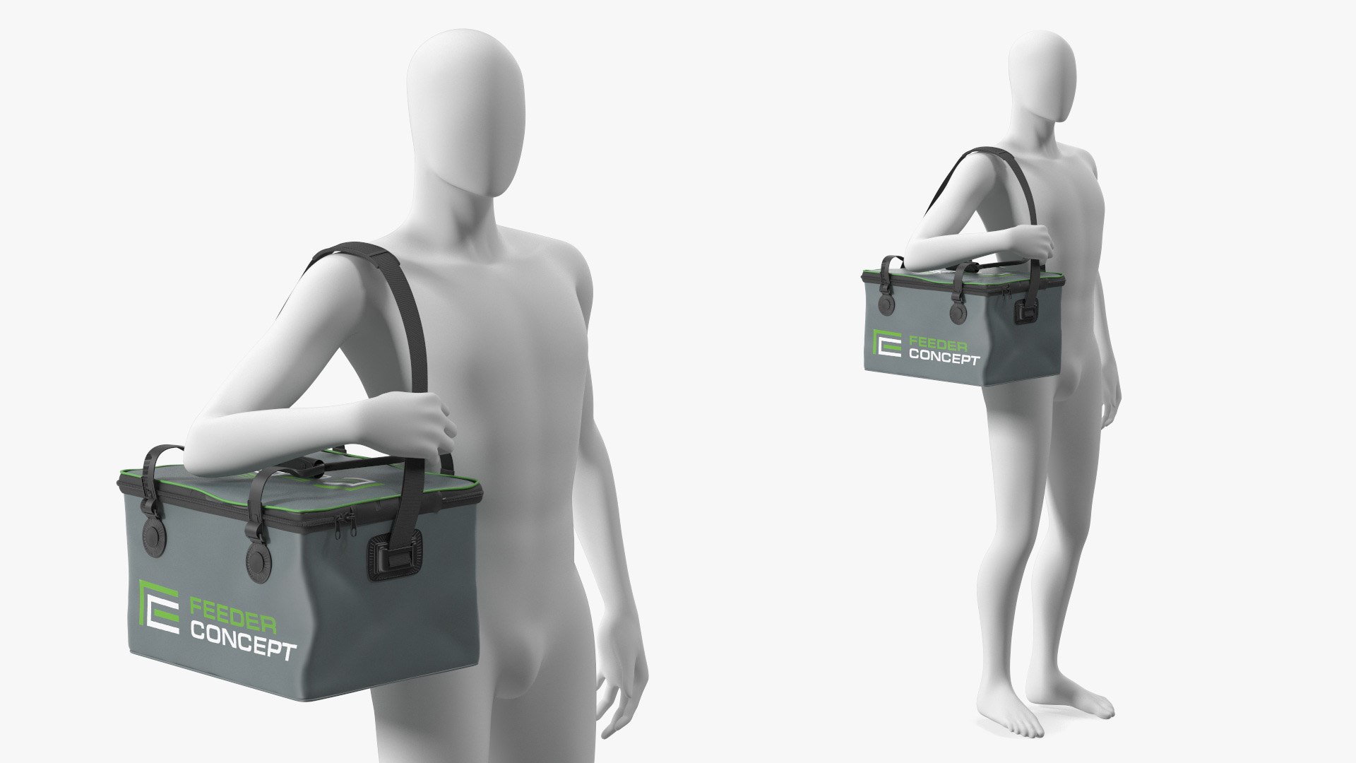 Manikin with Thermal Fishing Bag Feeder Concept 3D model preview