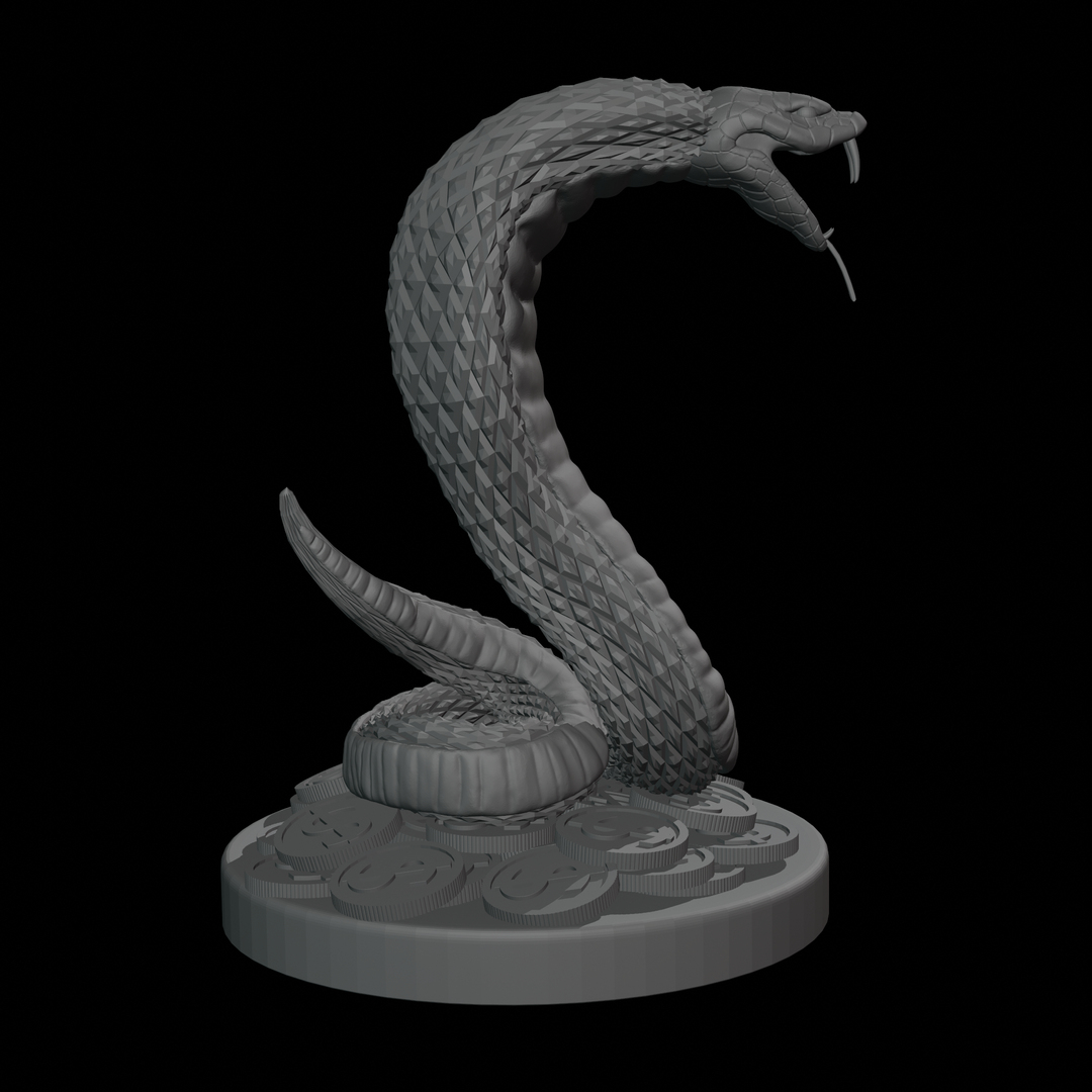 white snake statue