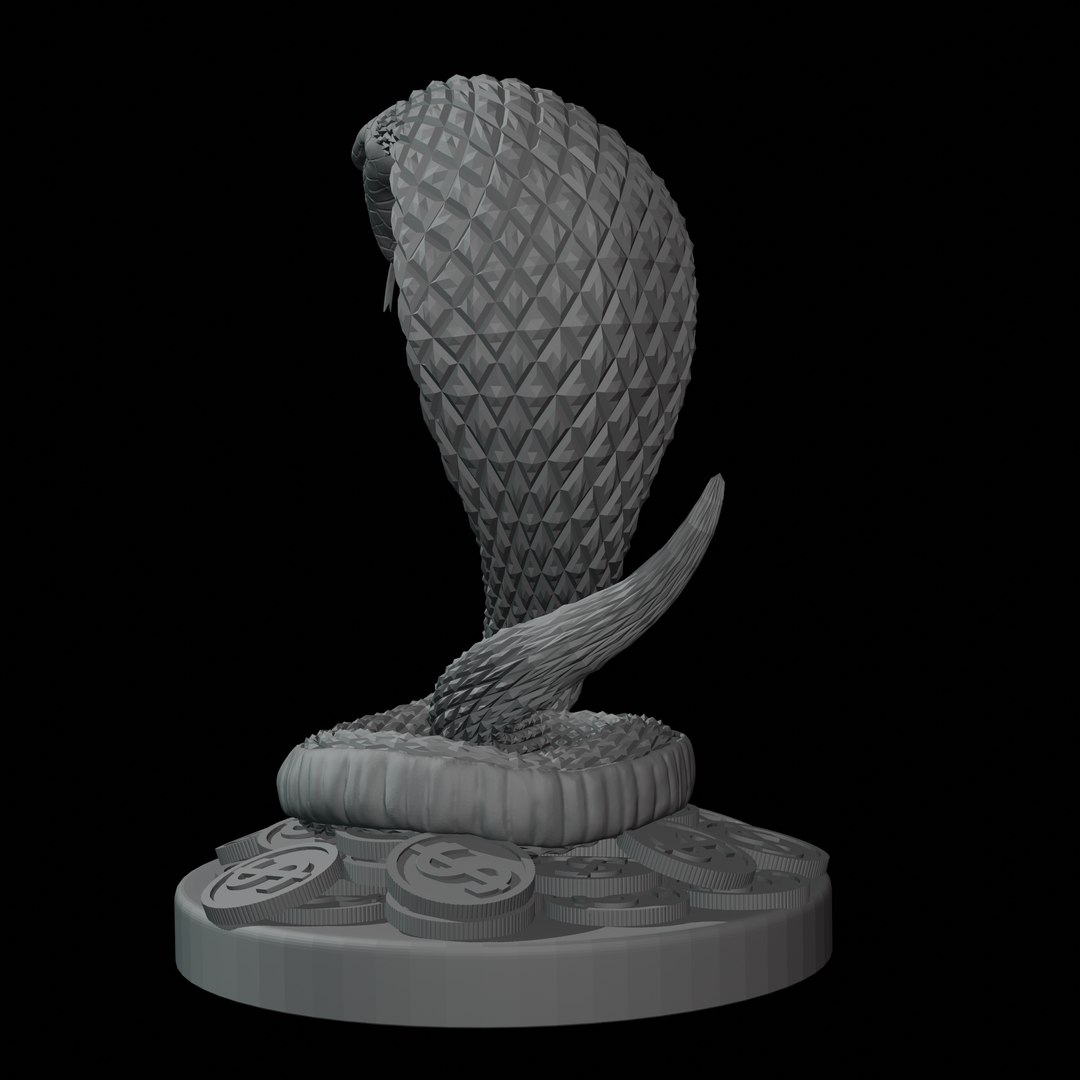 Snake 3D Print Model in Sculpture 3DExport