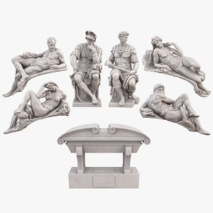 3D Medici Family Tomb Statues