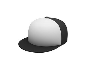 3D hip hop cap model