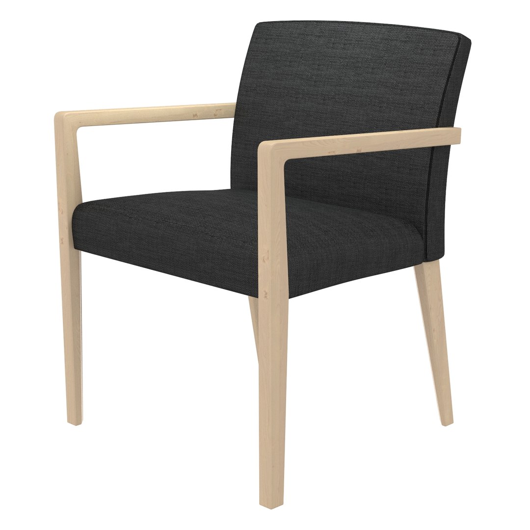 3D armchair seat wood model - TurboSquid 1369008