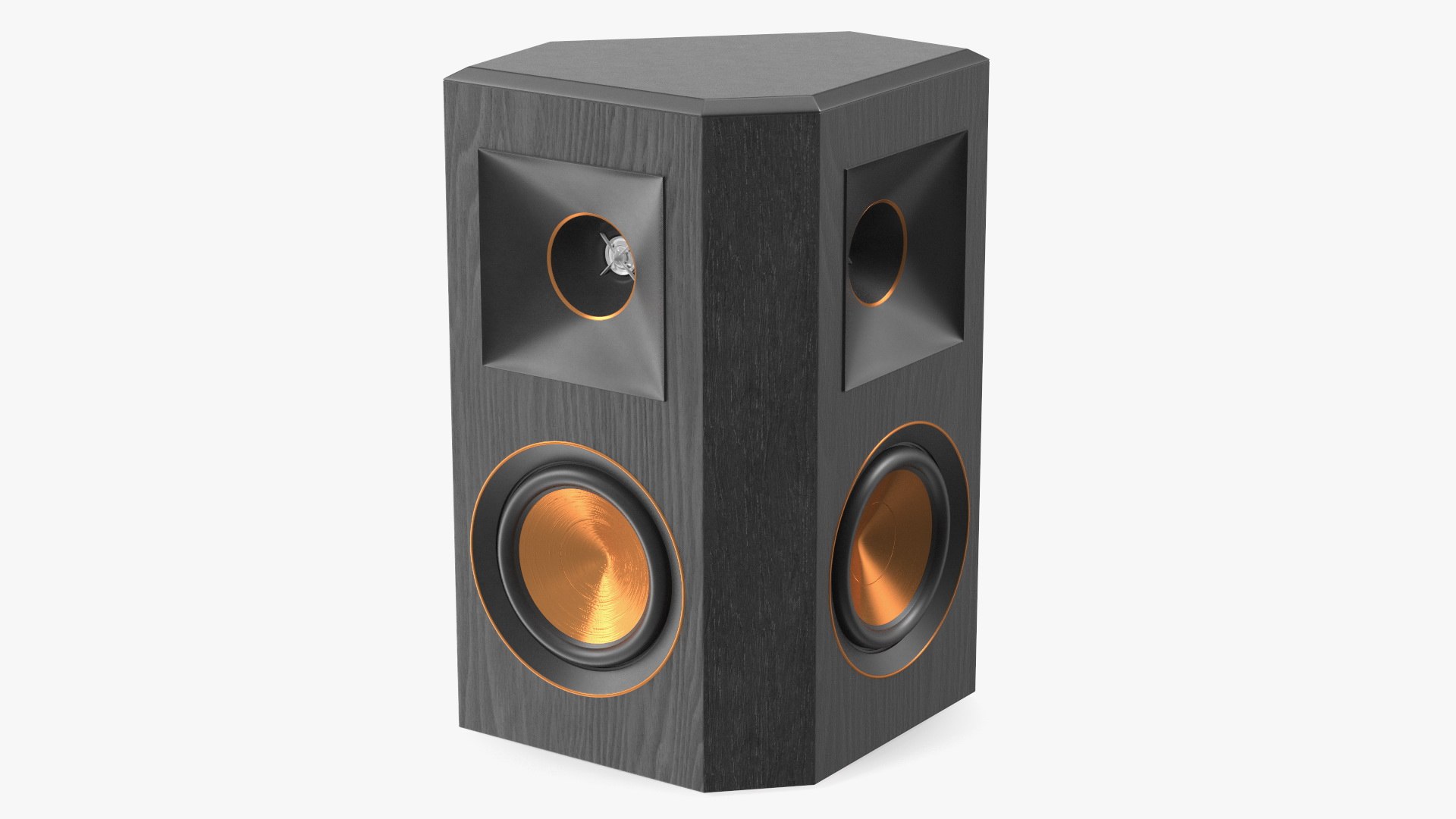 Surround Sound Speaker Black 3D model preview