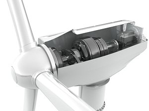 Wind Energy Turbine Direct Drive Generator With Insides and Interior