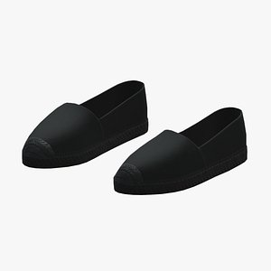 3D Espadrilles Low Poly