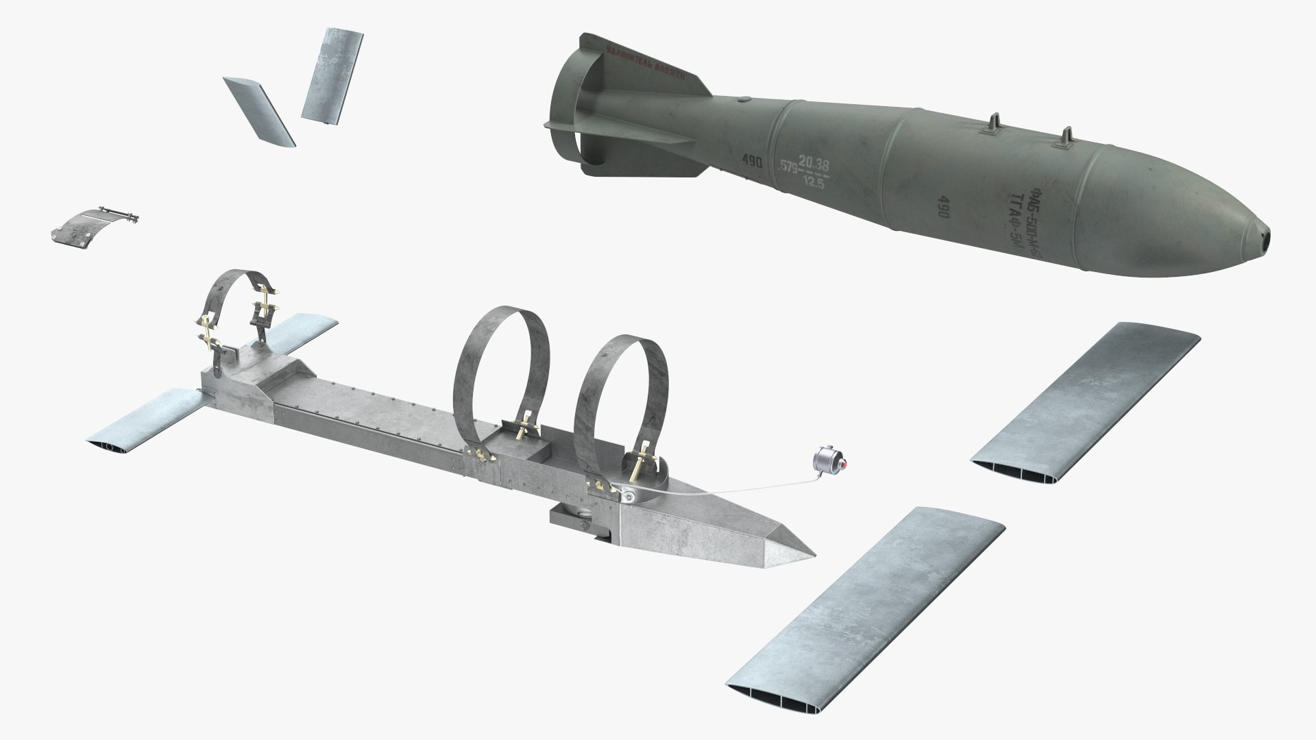 3D model Russian FAB 500 M62 Air Bomb with UMPK https://p.turbosquid.com/ts-thumb/GN/Hjzg3V/bR/russianfab500m62airbombwithumpkvray3dmodel020/jpg/1715733742/1920x1080/fit_q87/6b59cb6a509cc804f5ab104d1e40981f95b7d1ed/russianfab500m62airbombwithumpkvray3dmodel020.jpg