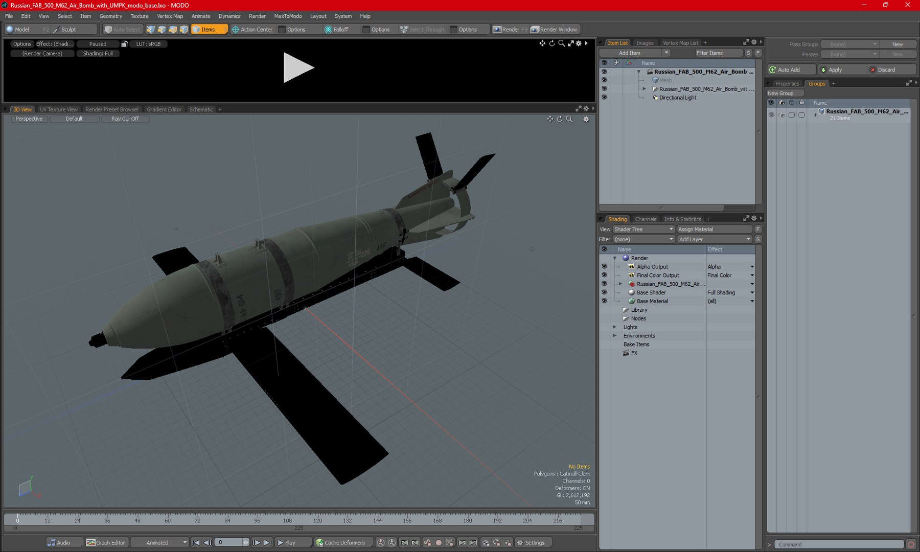 3D model Russian FAB 500 M62 Air Bomb with UMPK https://p.turbosquid.com/ts-thumb/GN/Hjzg3V/oN/russianfab500m62airbombwithumpkvray3dmodel032/jpg/1715733779/1920x1080/fit_q87/3ff7525d58b10e0e4a64938d692d4f17cc5249fc/russianfab500m62airbombwithumpkvray3dmodel032.jpg