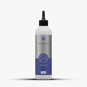Cosmetic LiquidSerumTonic Bottle With Editable Label Textures